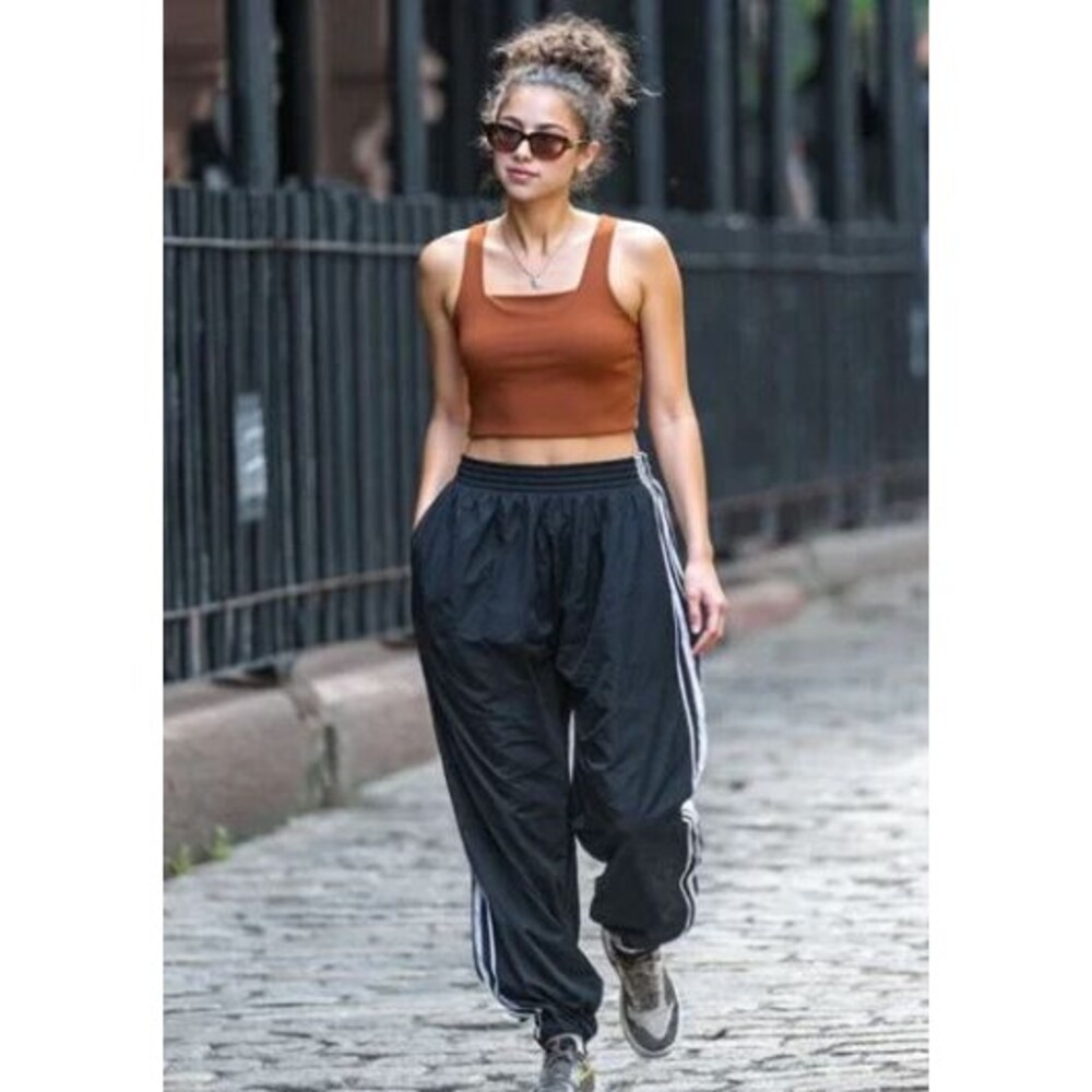 NWT Girlfriend Collective Brown Tommy Cropped Bra XL